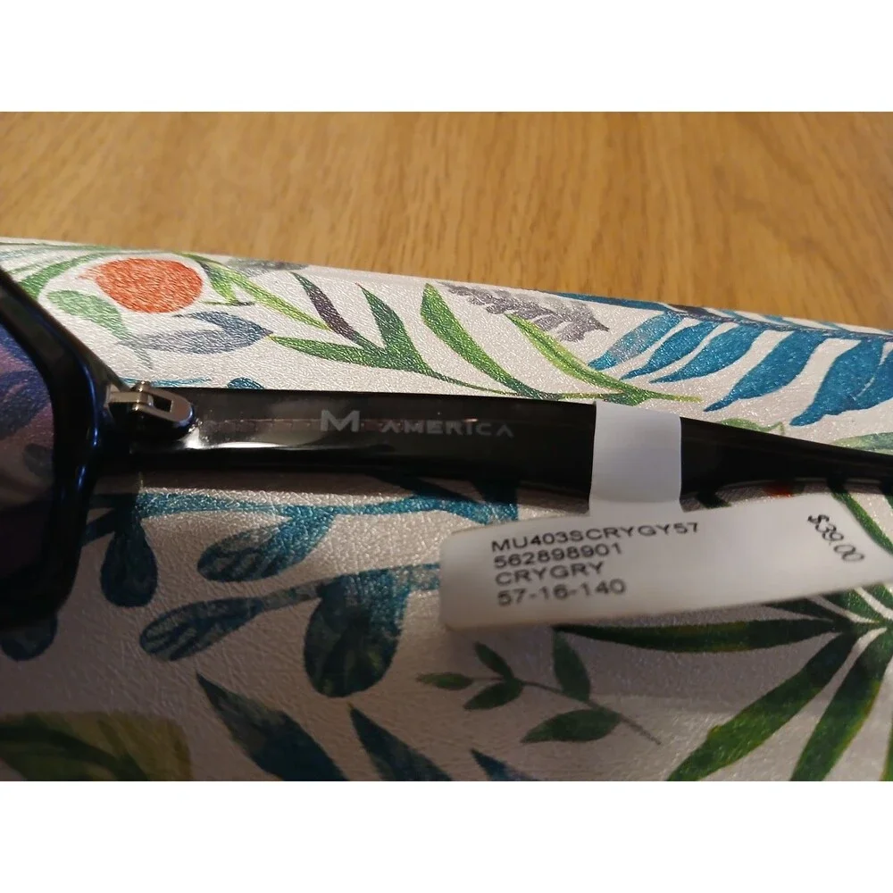 M AMERICA MIA MU403 CRYSTAL GRAY SUNGLASSES RX-able FRAMES 57-16-140